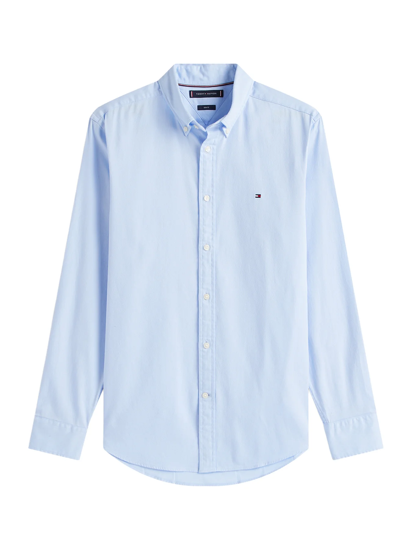 Slim Fit Yarn Dyed Dobby Shirt Blue