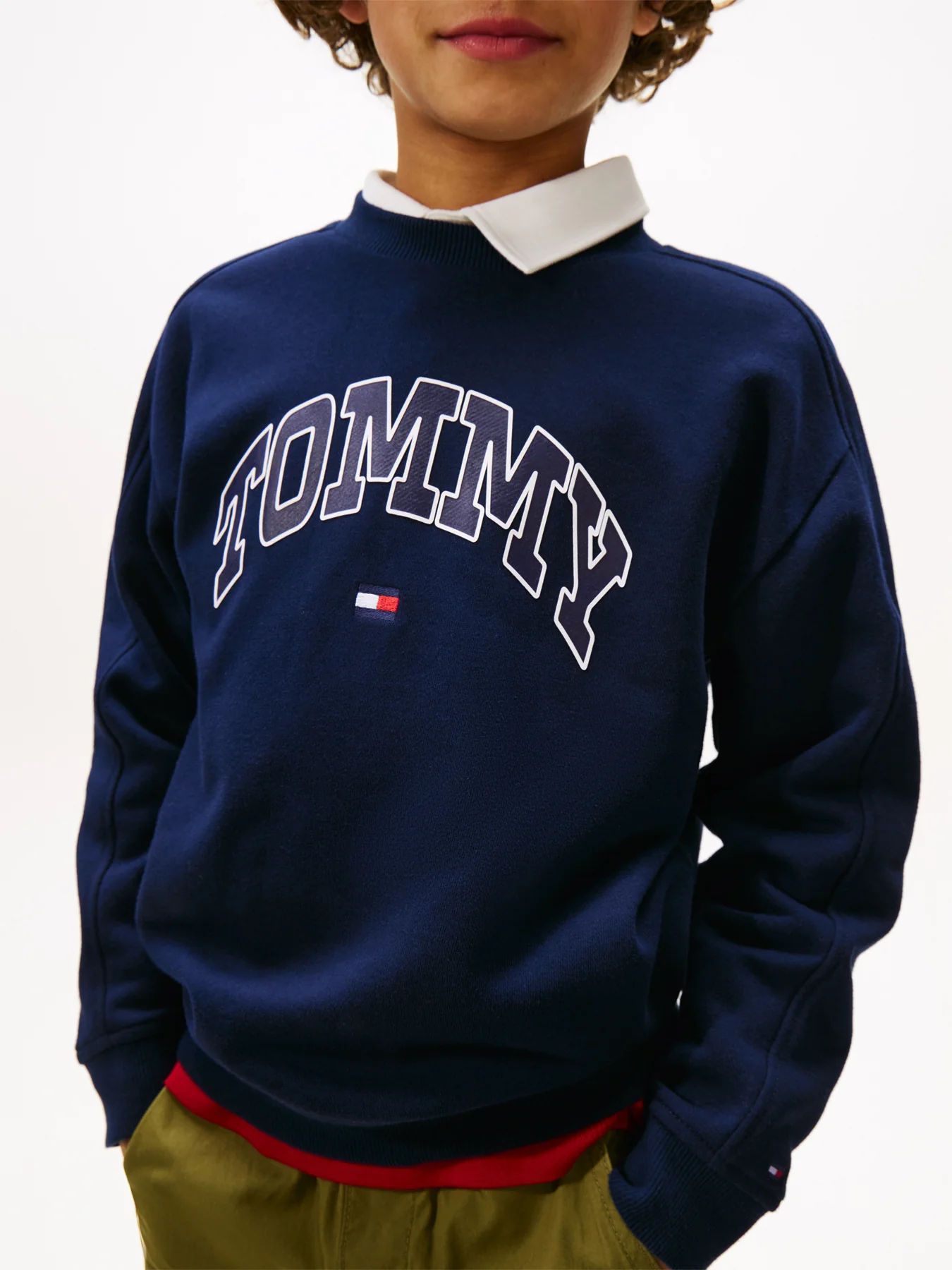 Varsity Logo Print Crew Neck Sweatshirt - Image 5