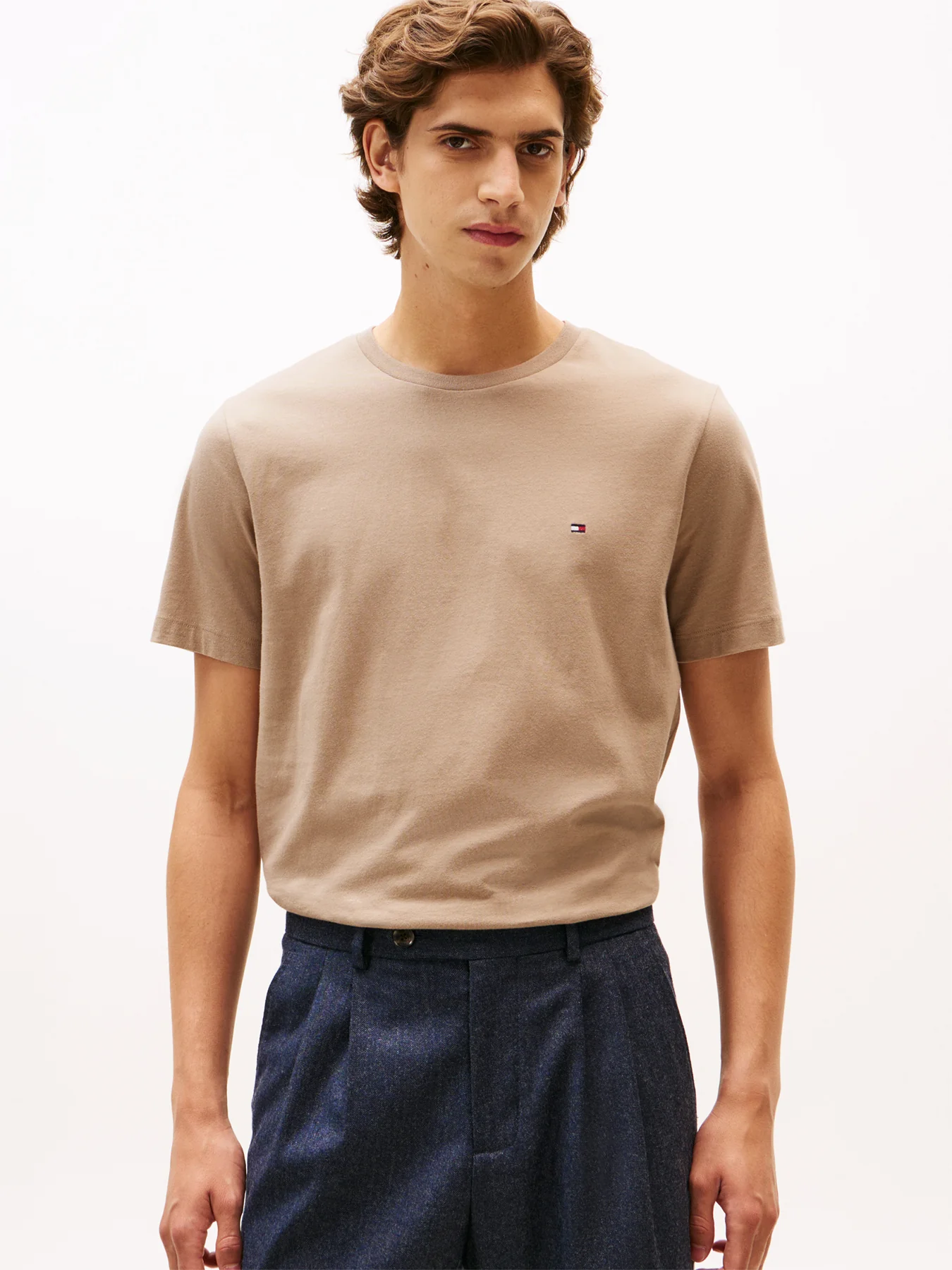 Flag Embroidery Crew Neck T-Shirt - Image 4