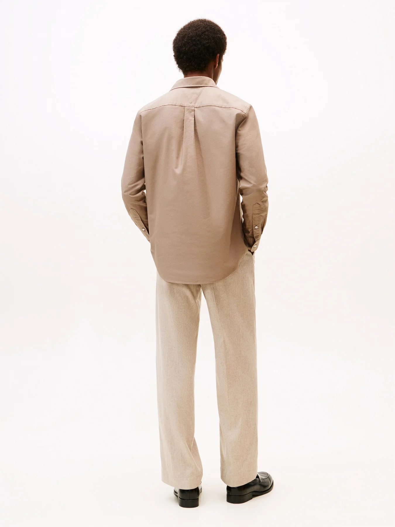 Regular Fit Flag Embroidery Oxford Shirt - Image 5