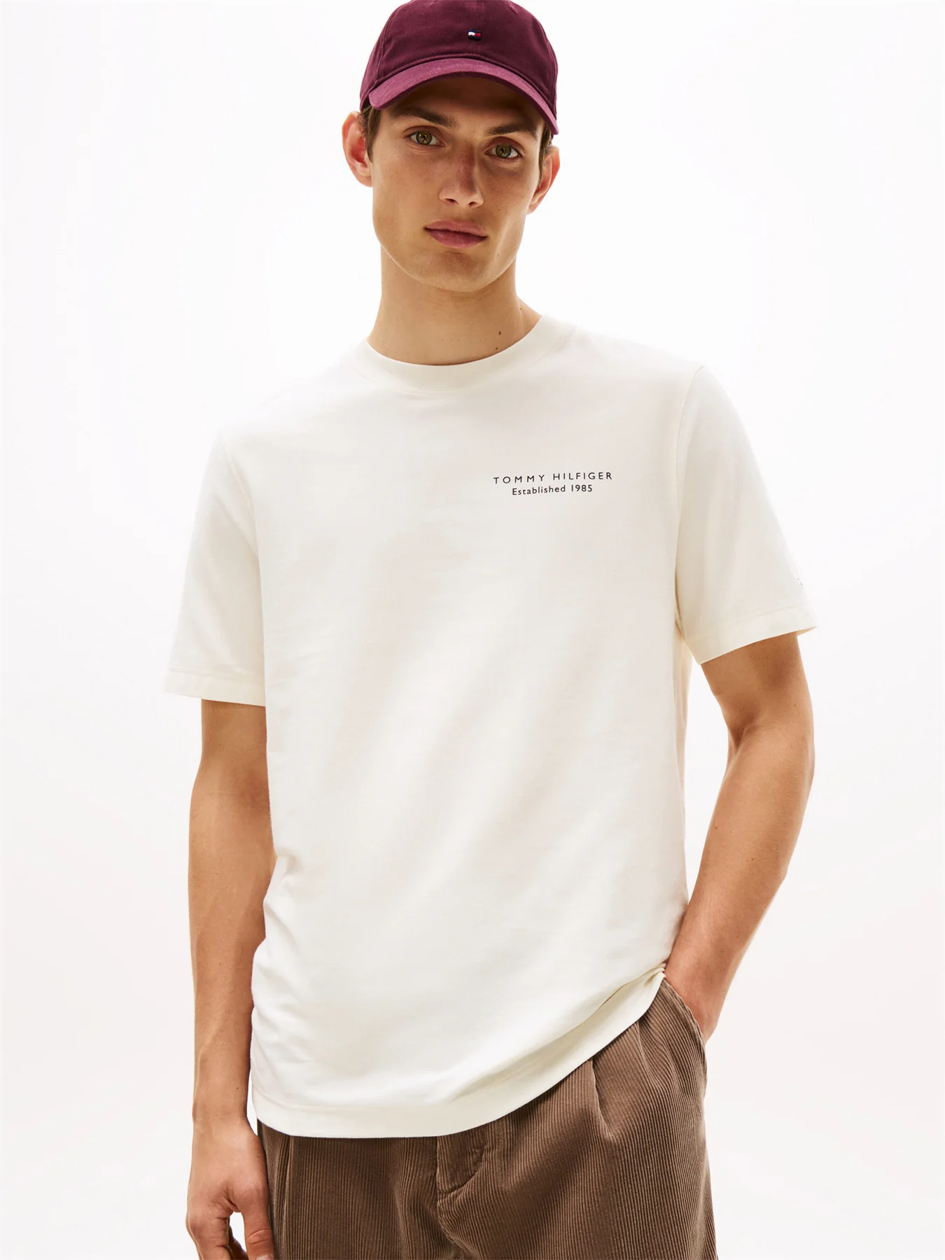 Back Print Jersey T-Shirt Ivory - Image 3