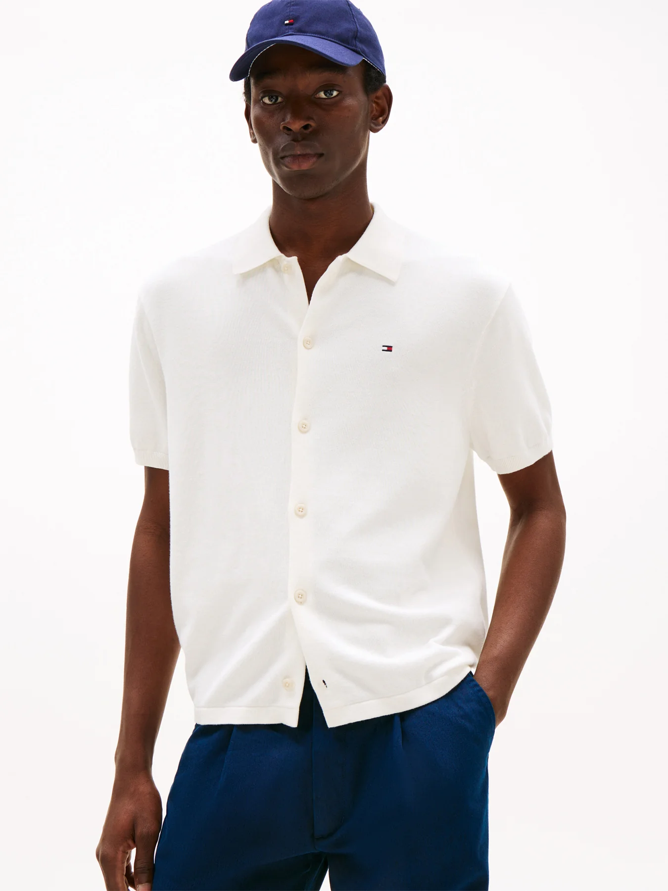 Regular Fit Knit Short Sleeve Overshirt - Image 2