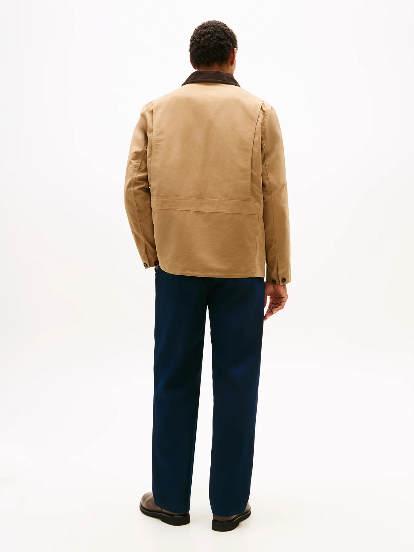 Waxed Barn Jacket Neutral - Image 5