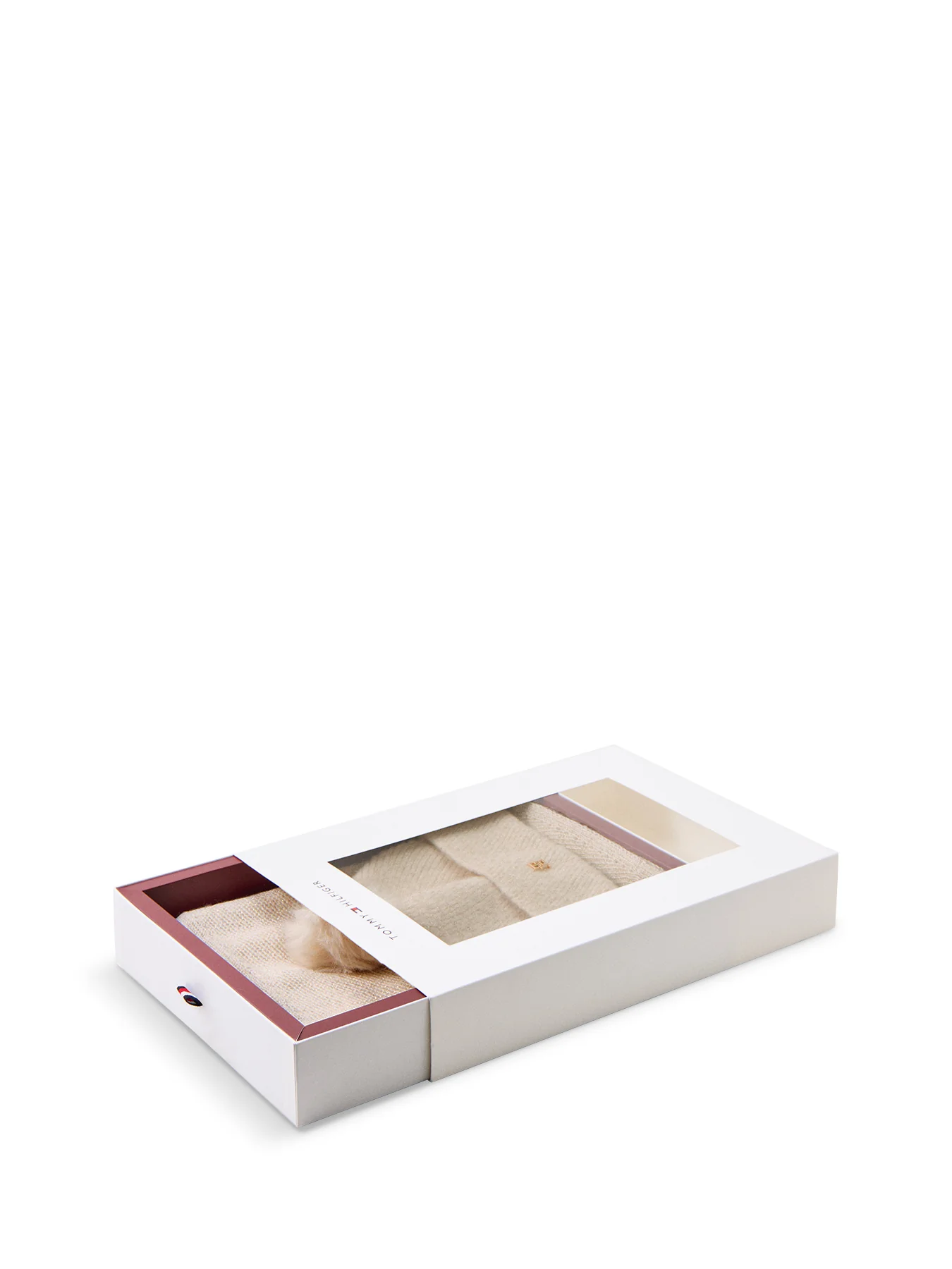 Pom Pom Lurex Beanie and Scarf Gift Set Cream - Image 3