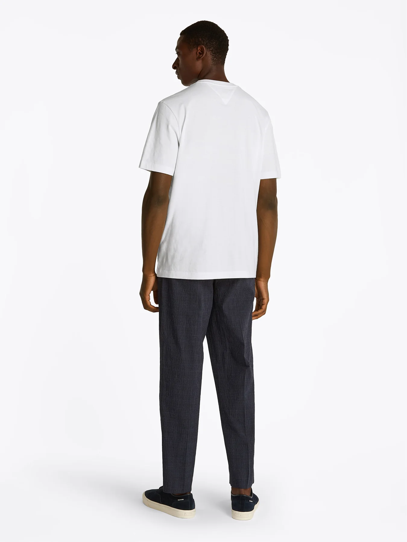Flag Embroidery Crew Neck T-Shirt White - Image 3
