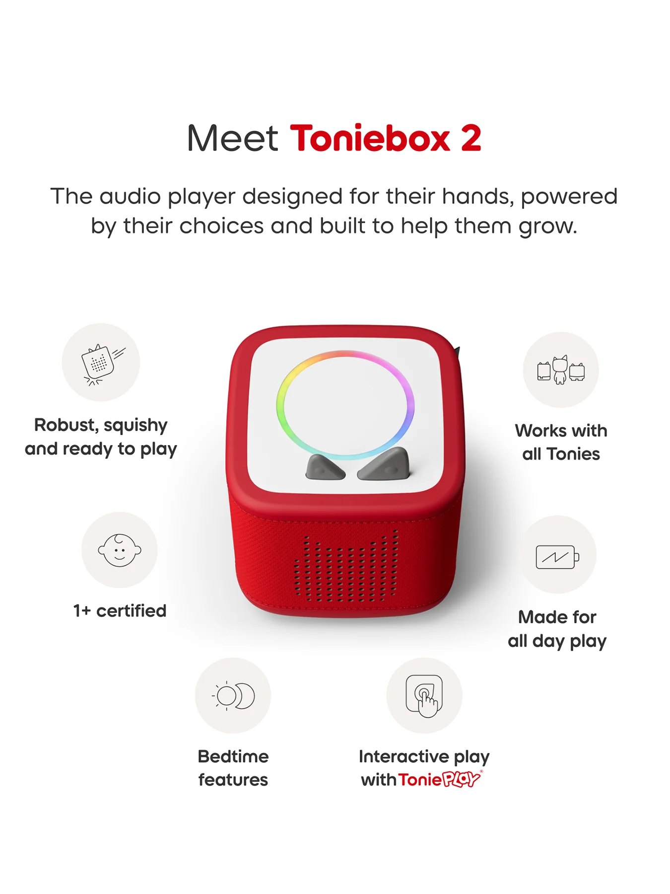 Toniebox 2 Play Set Paw Patrol & Headphones Sunset Red Bundle - Image 5