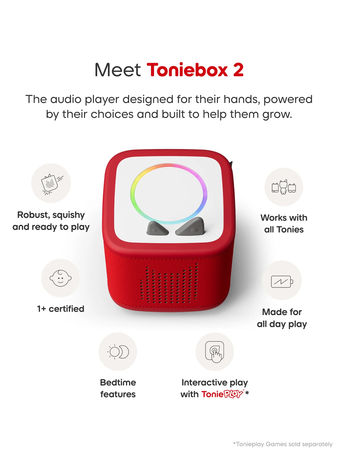 Toniebox 2 Starter Set Sunset Red - Image 3