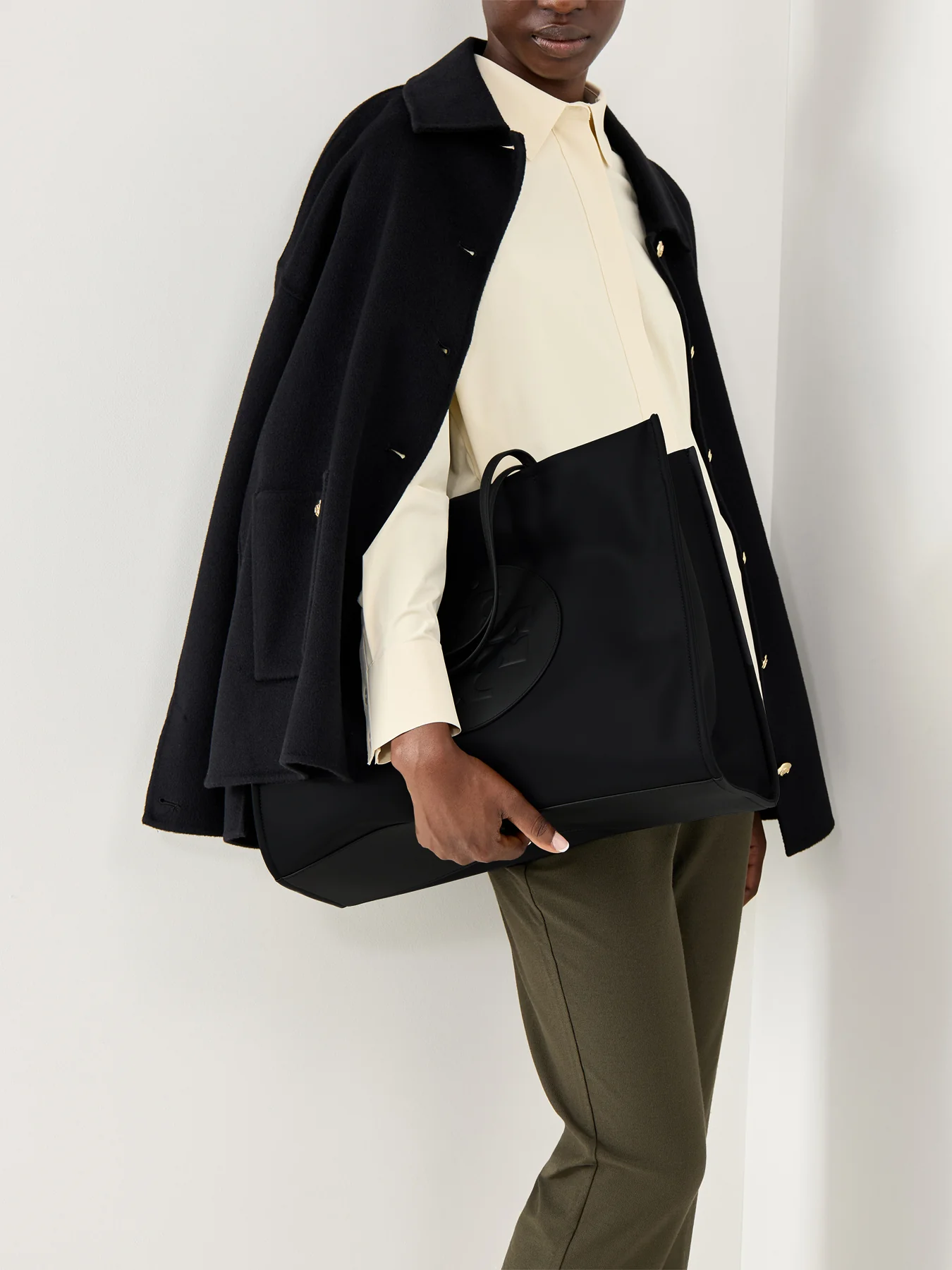 Ella Nylon Tote Black - Image 2