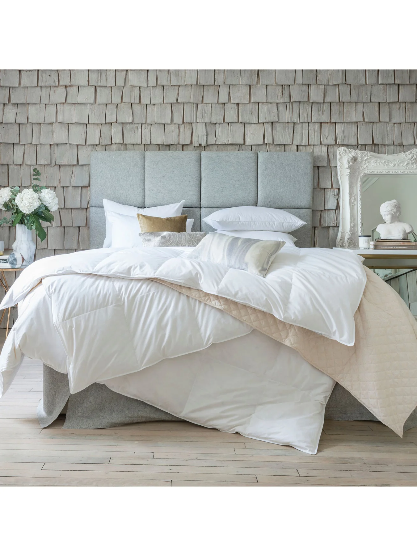 Goose Feather and Down Duvet 10.5 Tog White  Single - Image 4