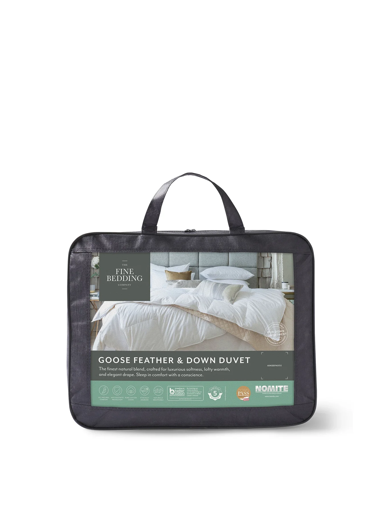 Goose Feather and Down Duvet 13.5 Tog White King