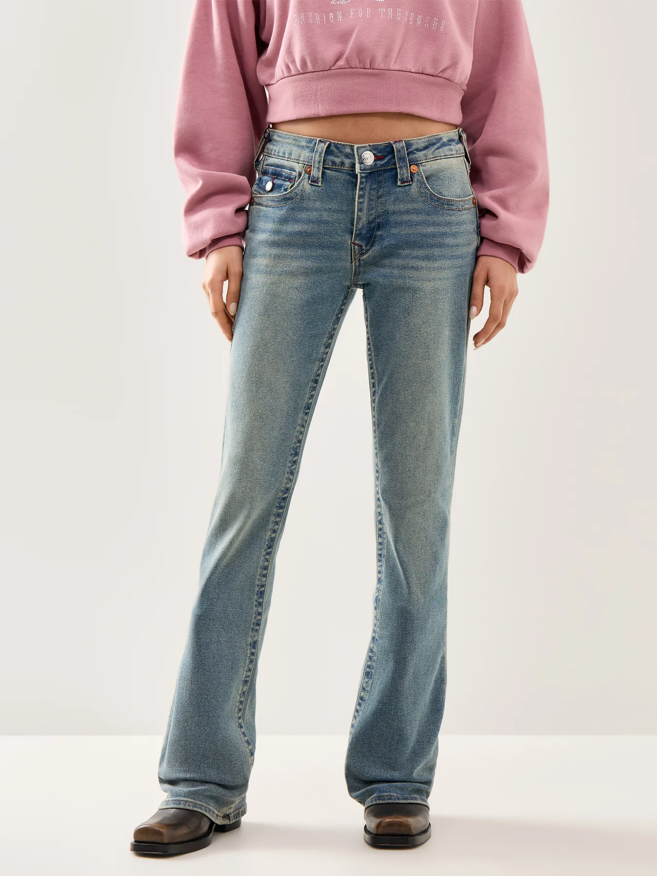 Bootcut Big-T Flap Denim Jeans Blue - Image 4