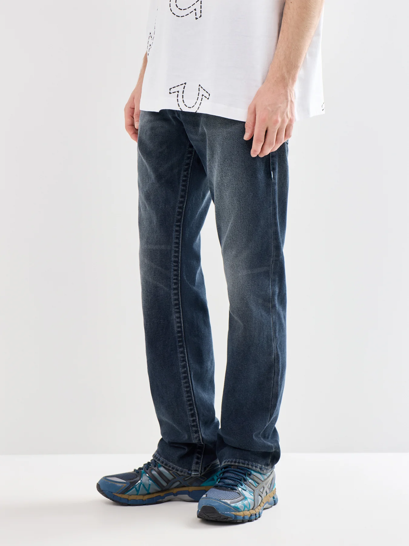True Religion Ricky Flap Pocket Jeans in Grey - Image 4
