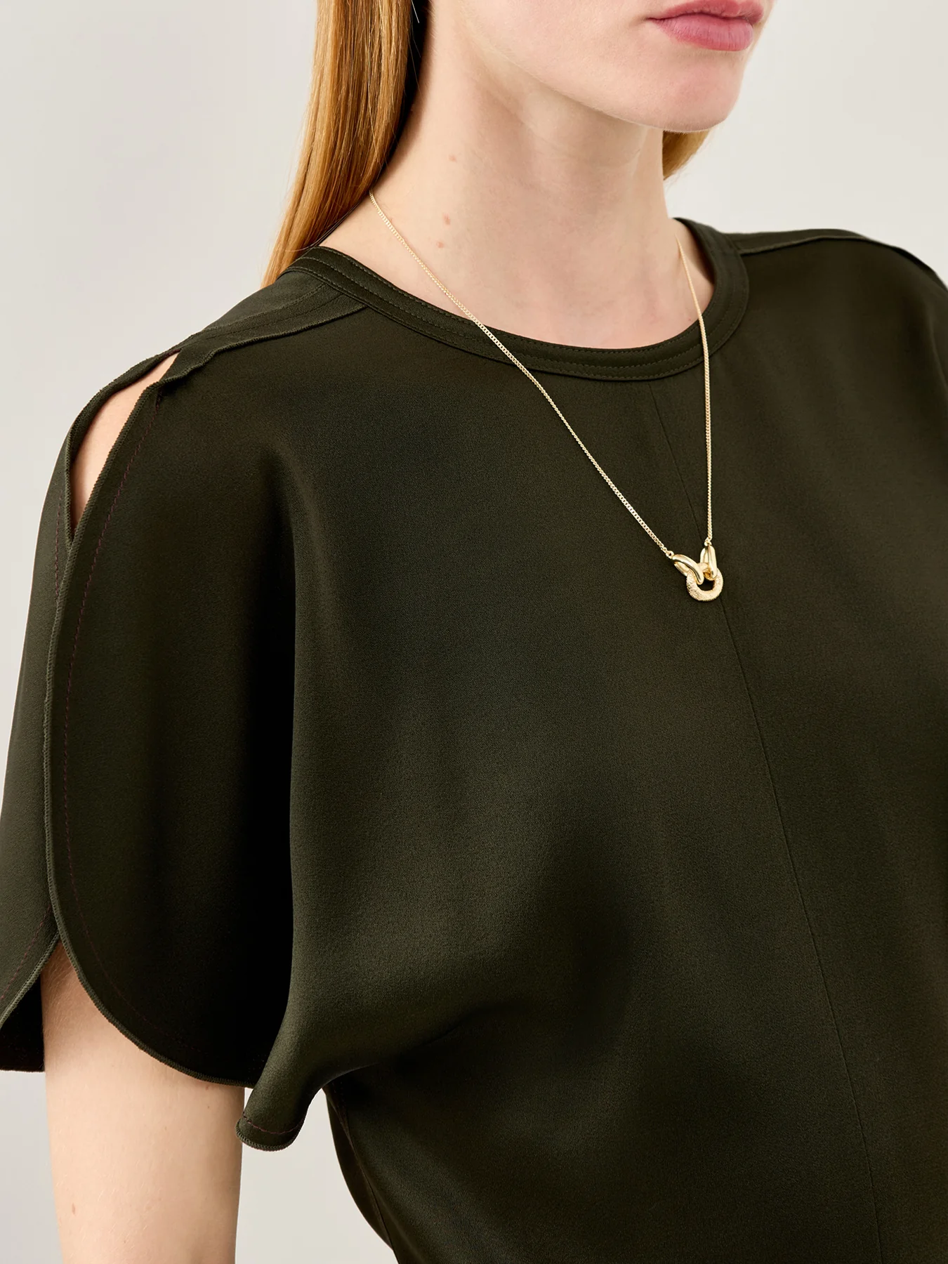 Bind Pendant Necklace Gold - Image 2