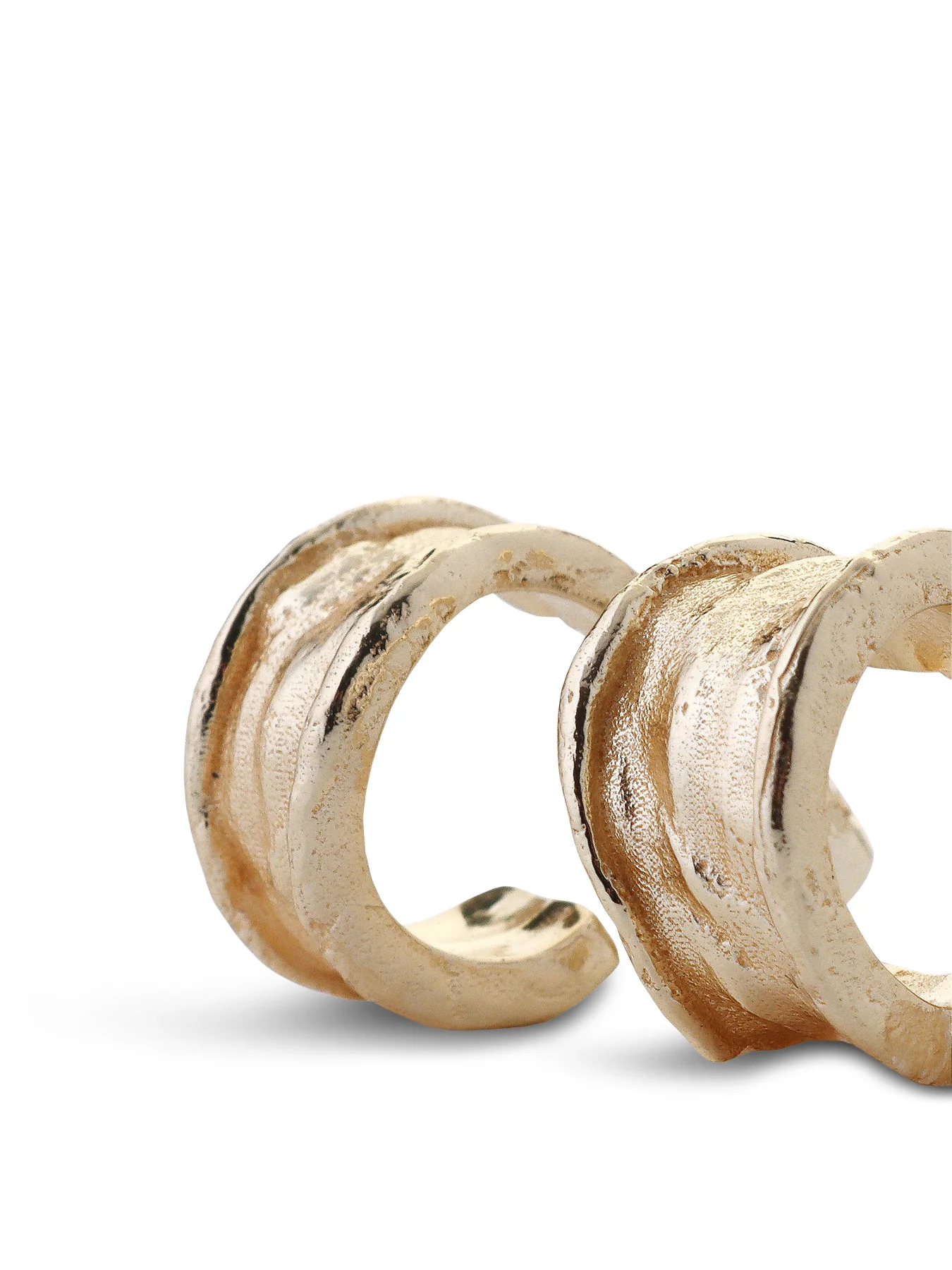 Driftline Earrings Gold - Image 4