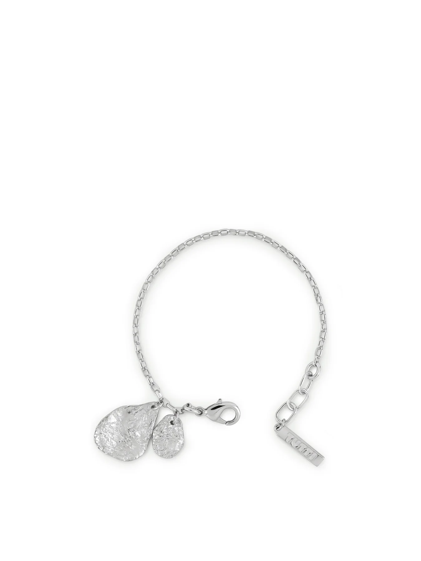 Light Sterling Silver Plated Charm Bracelet