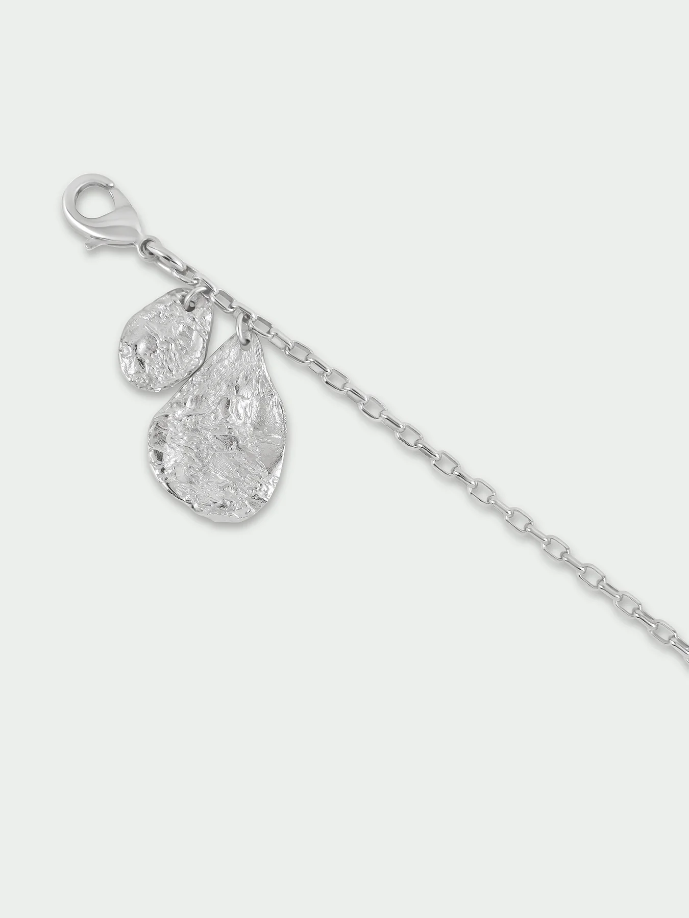 Light Sterling Silver Plated Charm Bracelet - Image 3
