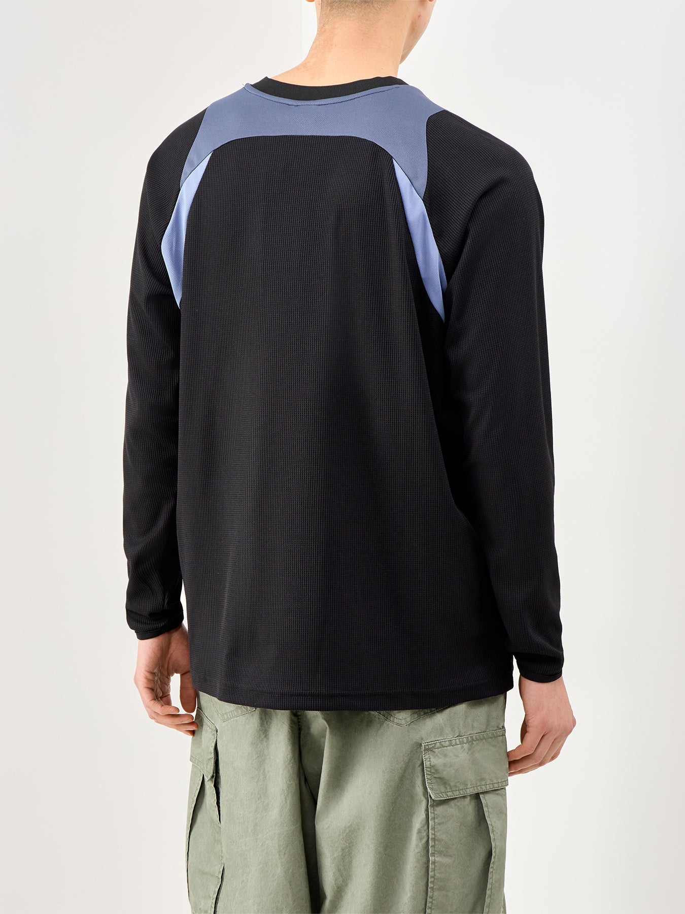 Panelled Long Sleeve Sports Jersey Multi - Image 5