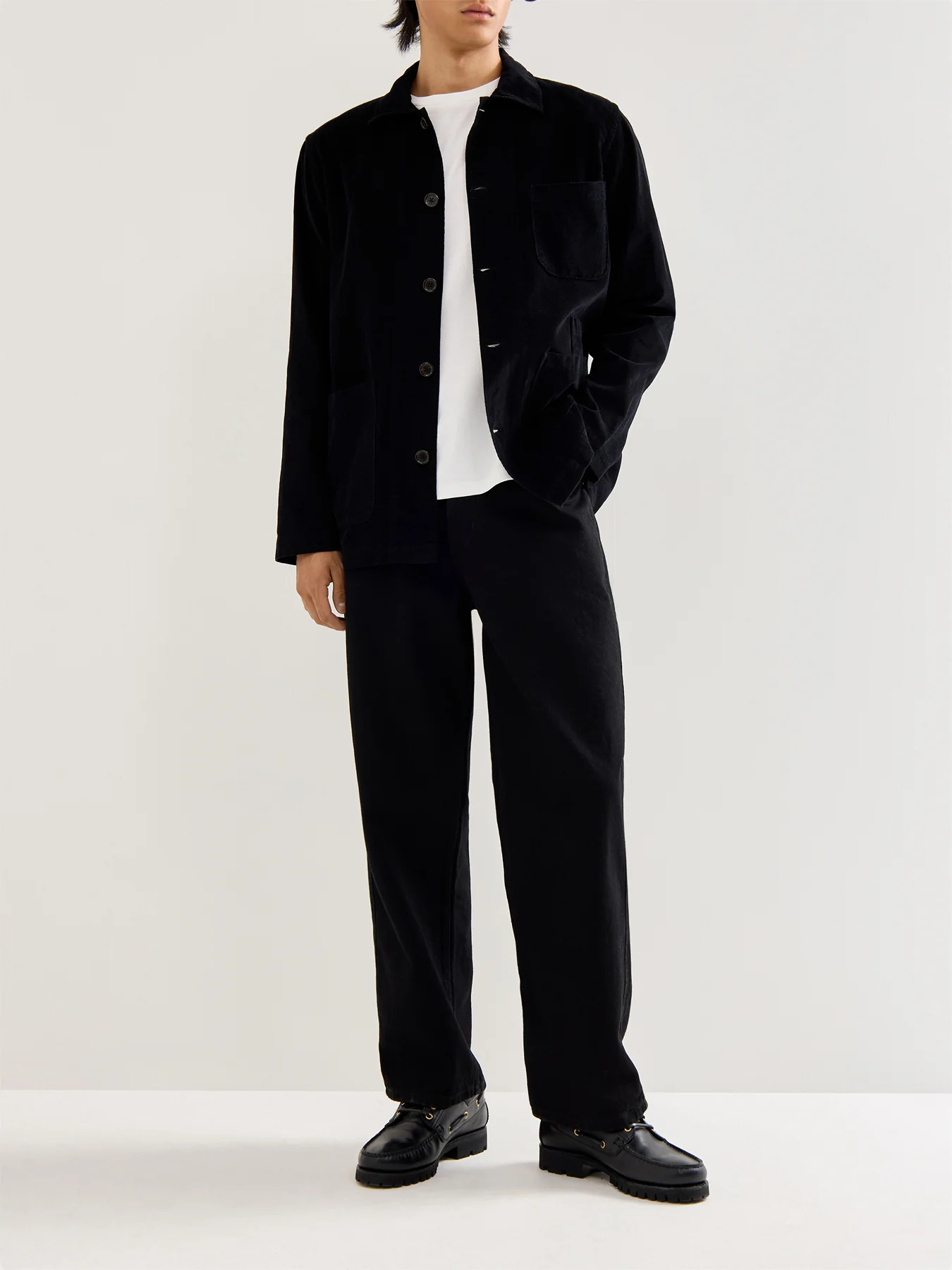 Bakers Cotton Overshirt Black - Image 2