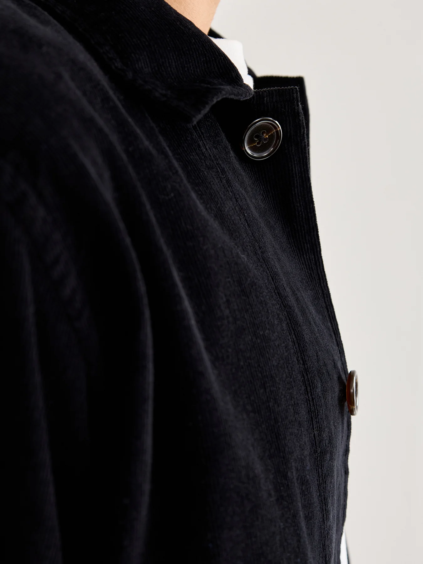Bakers Cotton Overshirt Black - Image 3