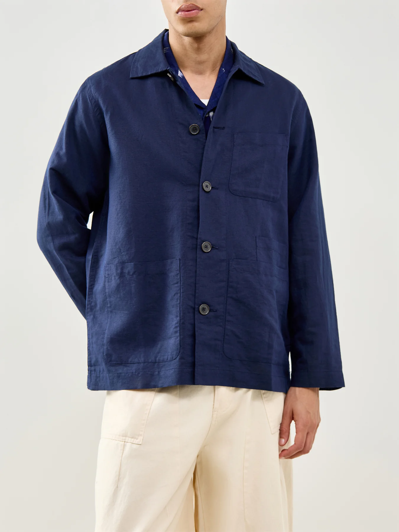 Bakers Overshirt Navy - Image 4
