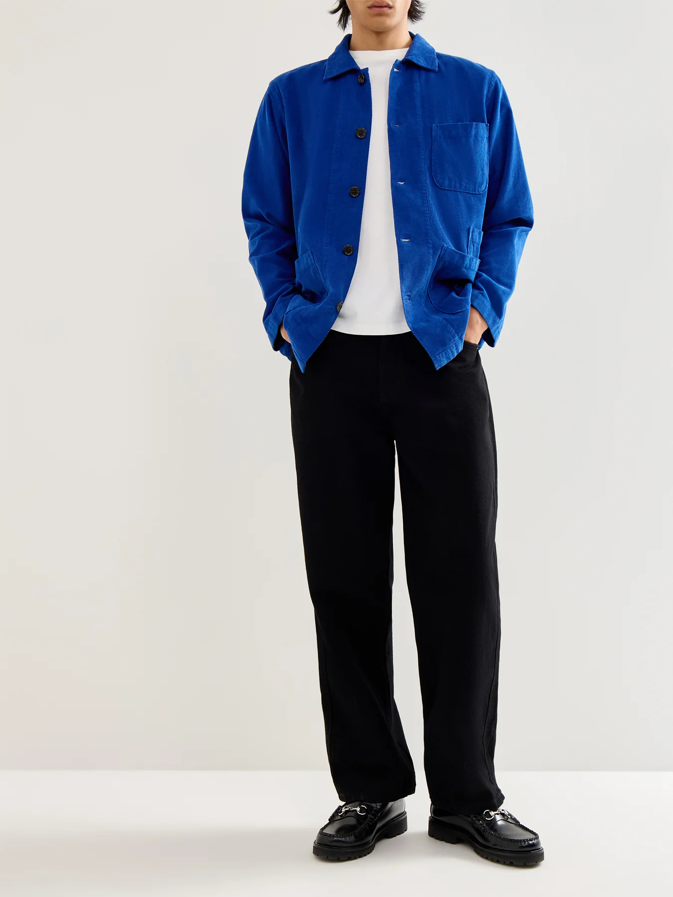 Bakers Cotton Overshirt Blue - Image 2