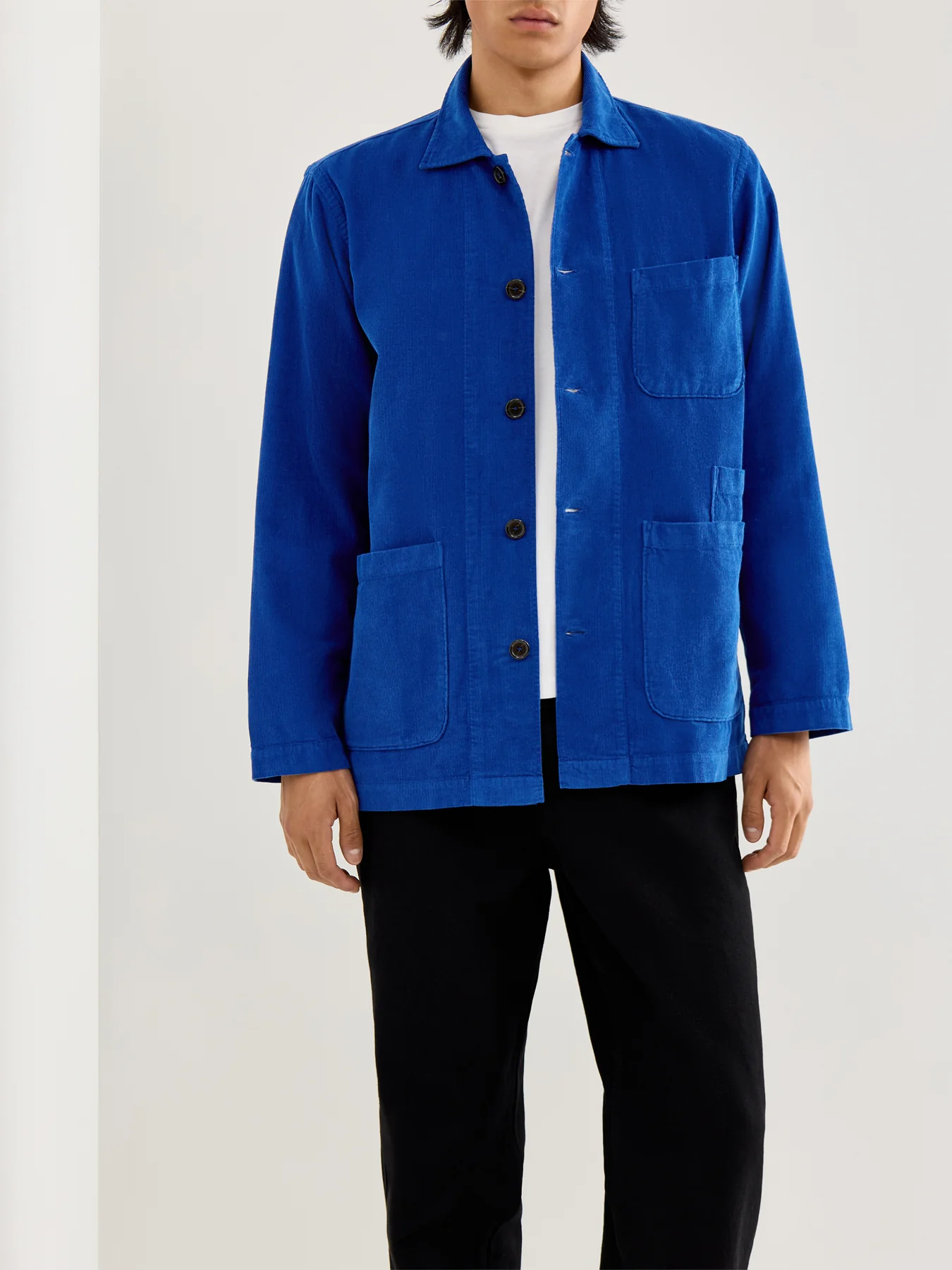 Bakers Cotton Overshirt Blue - Image 4