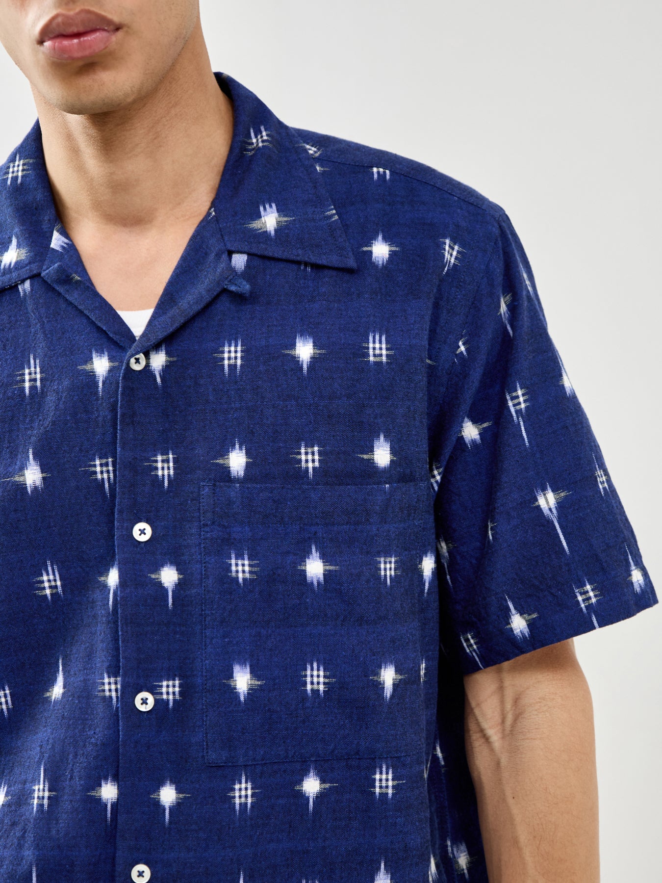 Camp Short Sleeve Shirt Indigo - Image 3