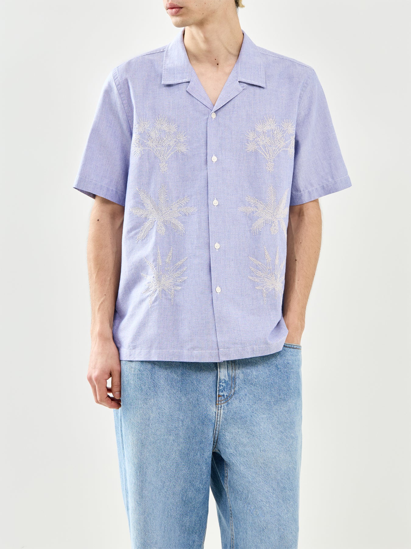 Road Trip Cotton Shirt Blue - Image 4