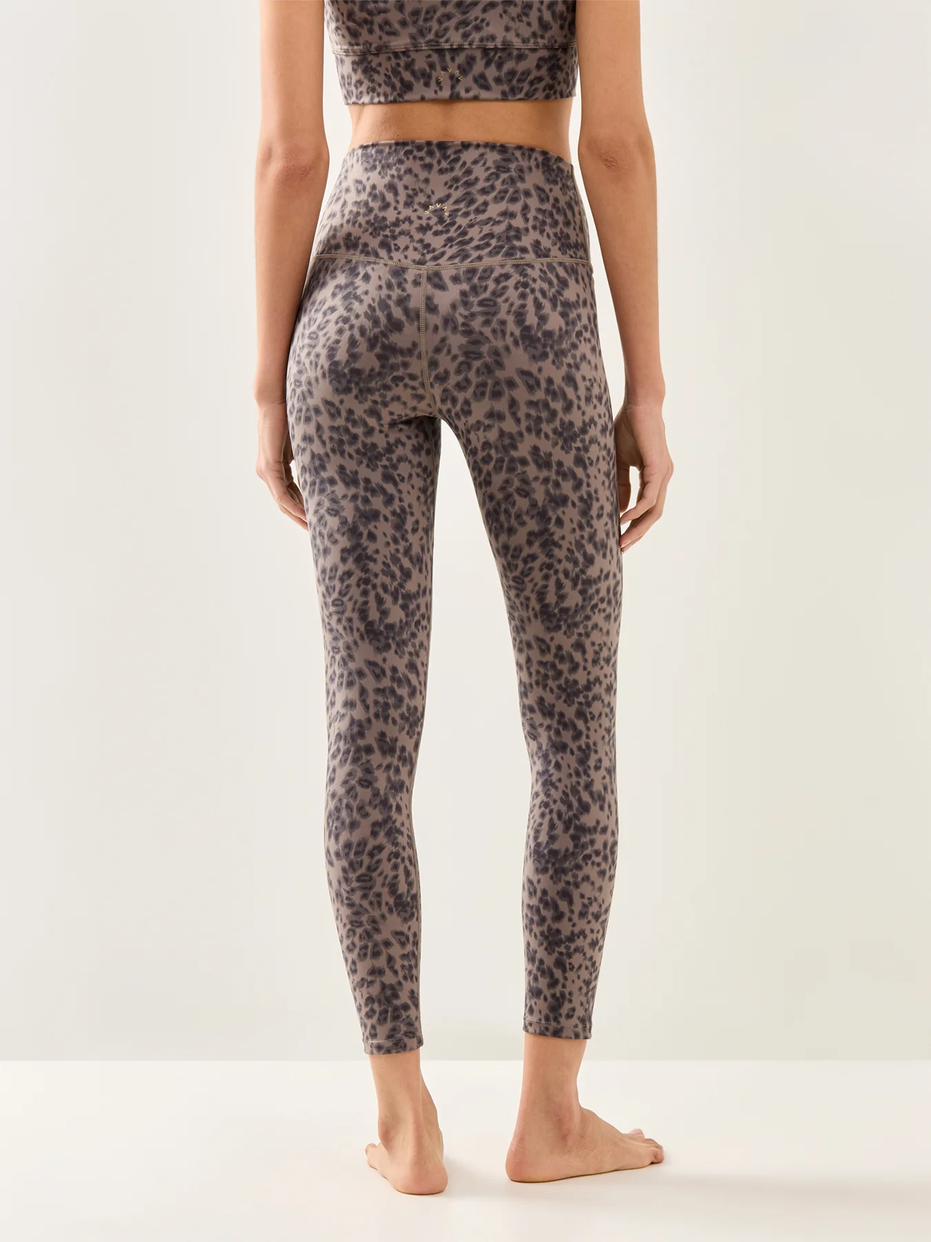 Freesoft High Rise Legging 25 Brown Contrast Cheetah - Image 5