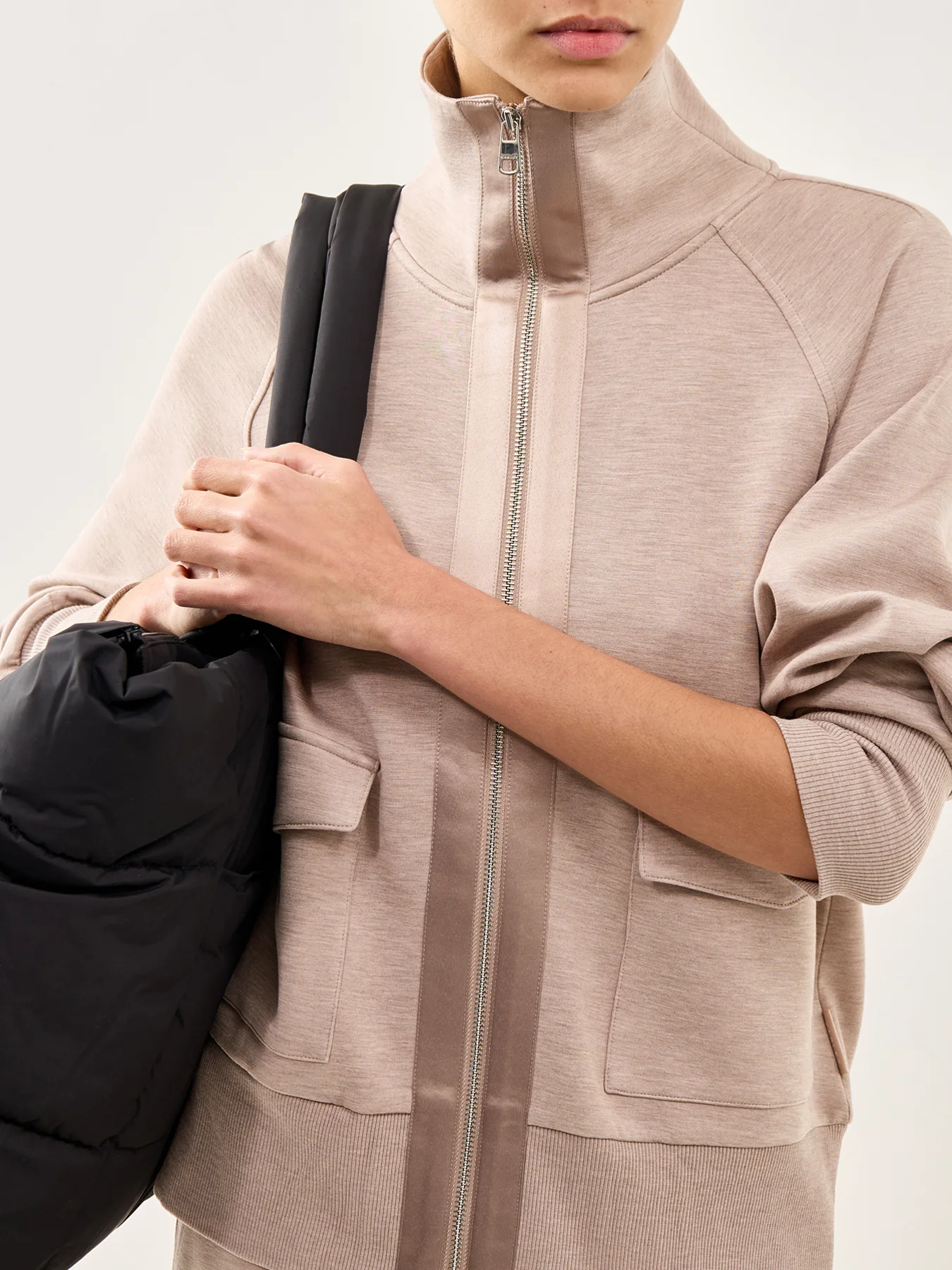 Roxbury Zip Through Taupe Marl - Image 3