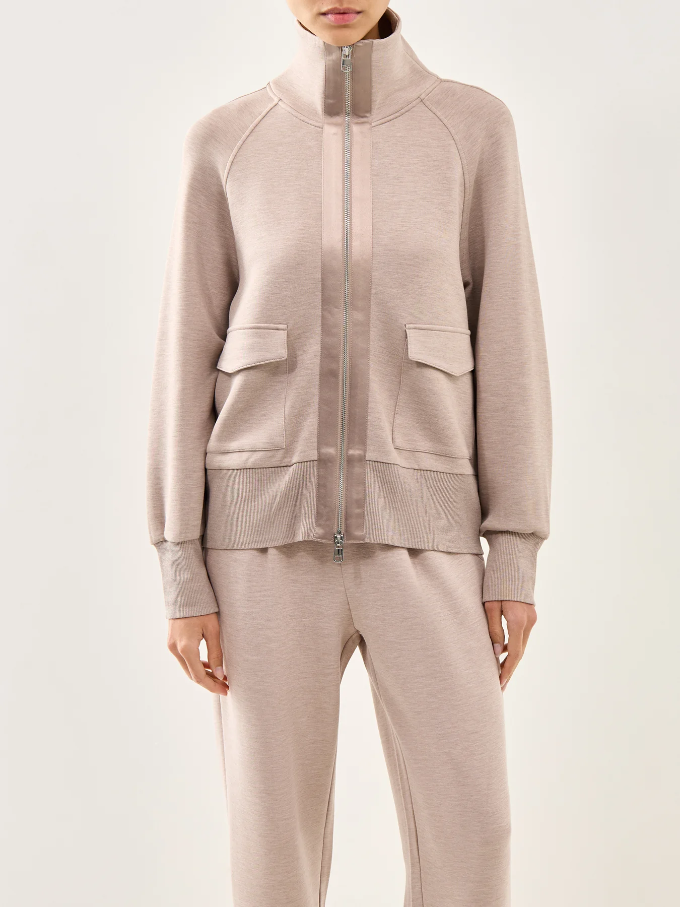 Roxbury Zip Through Taupe Marl - Image 4