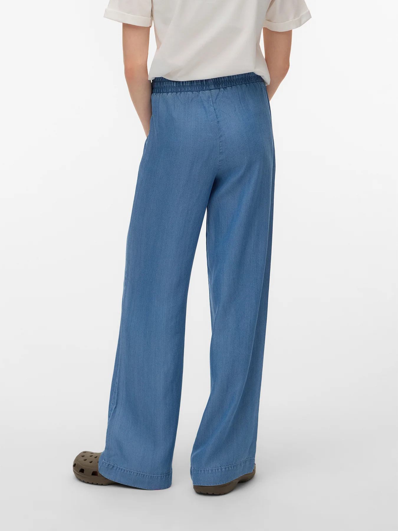 Kids' TENCEL™ Loose Denim Trousers Blue - Image 3
