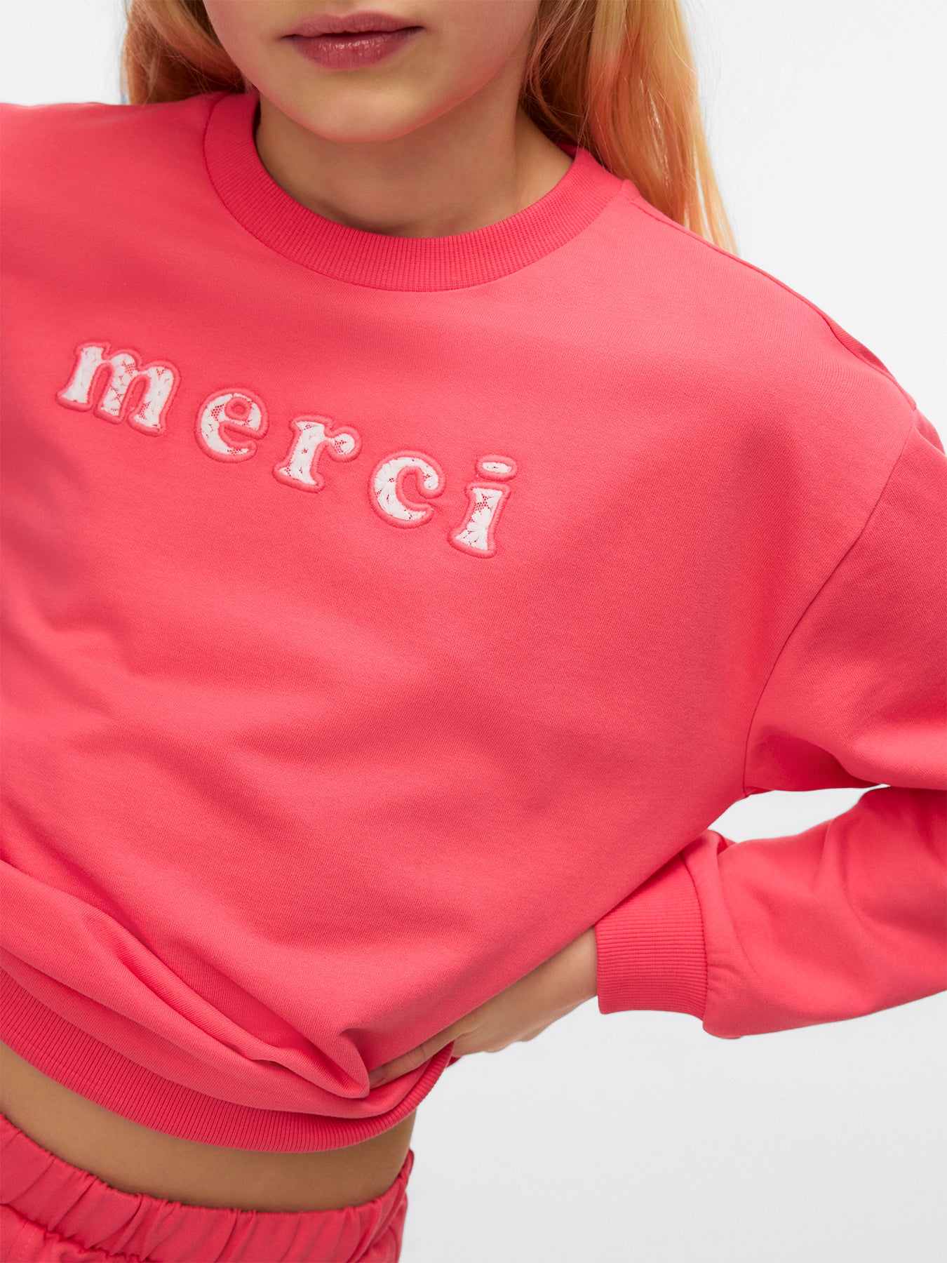 Kids’ Sweatshirt Orange - Image 3