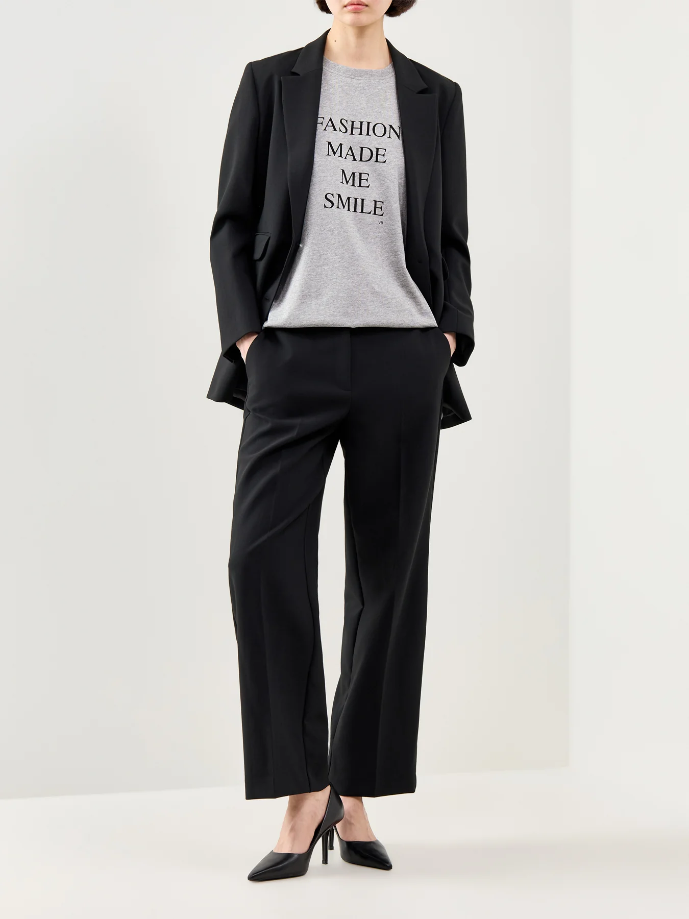 Slogan T-Shirt Grey - Image 2