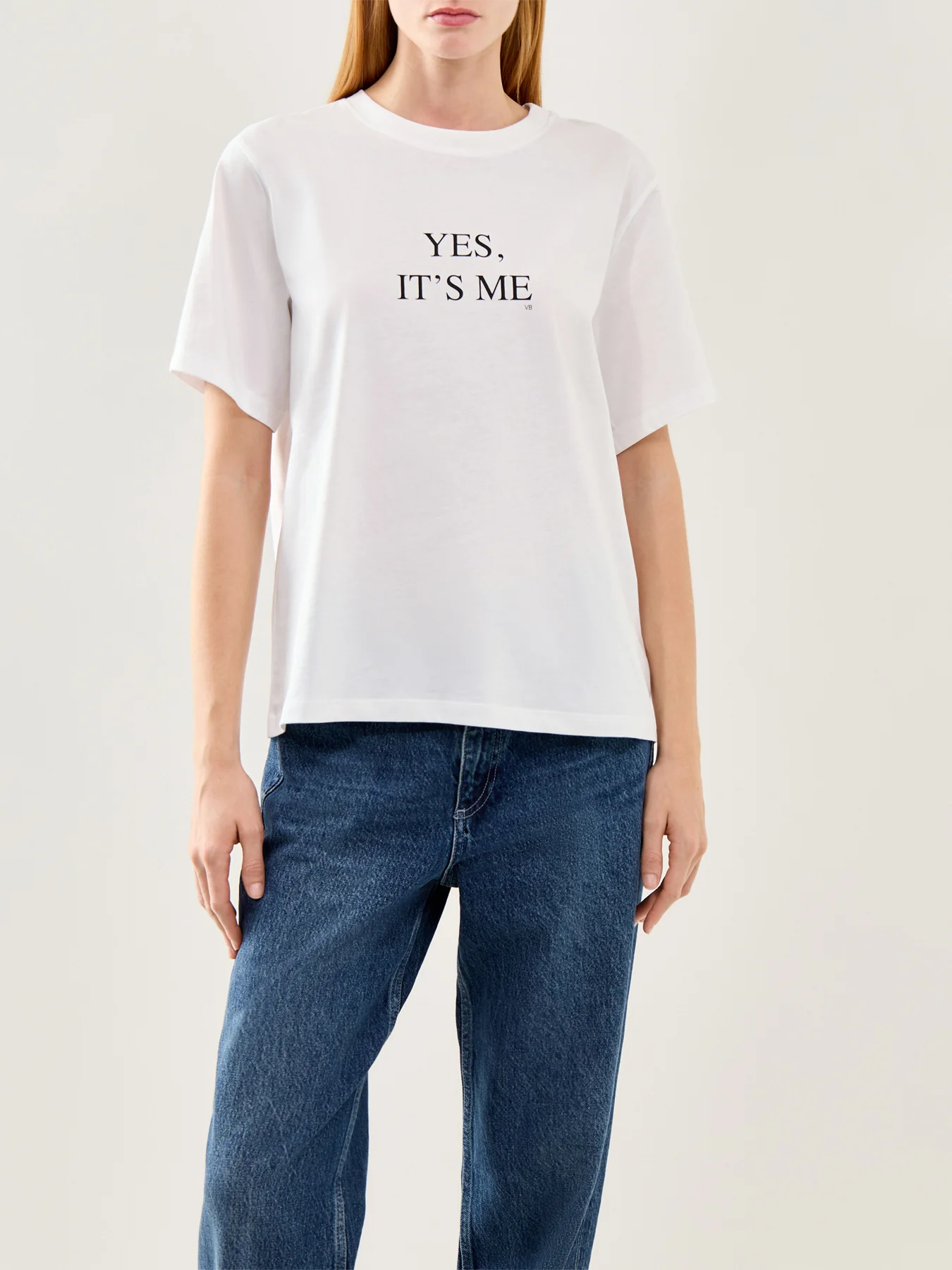 Yes It's Me White Slogan T-Shirt - Image 4