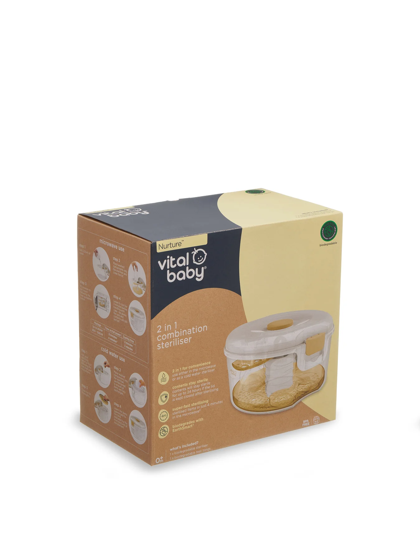 2 in 1 Combination Steriliser White - Image 3
