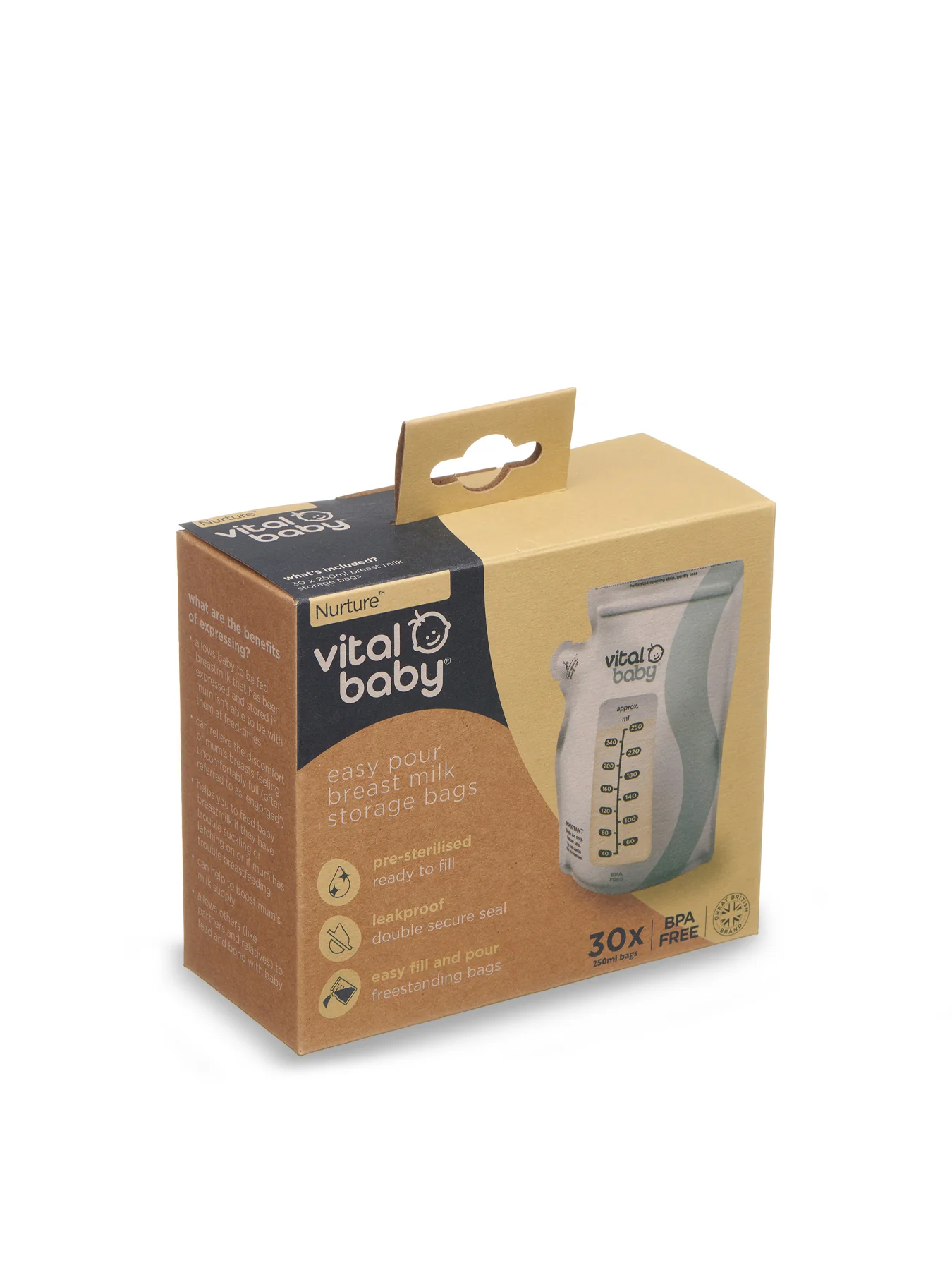 Breast Milk Storage Bags 30 Pack White - Image 3