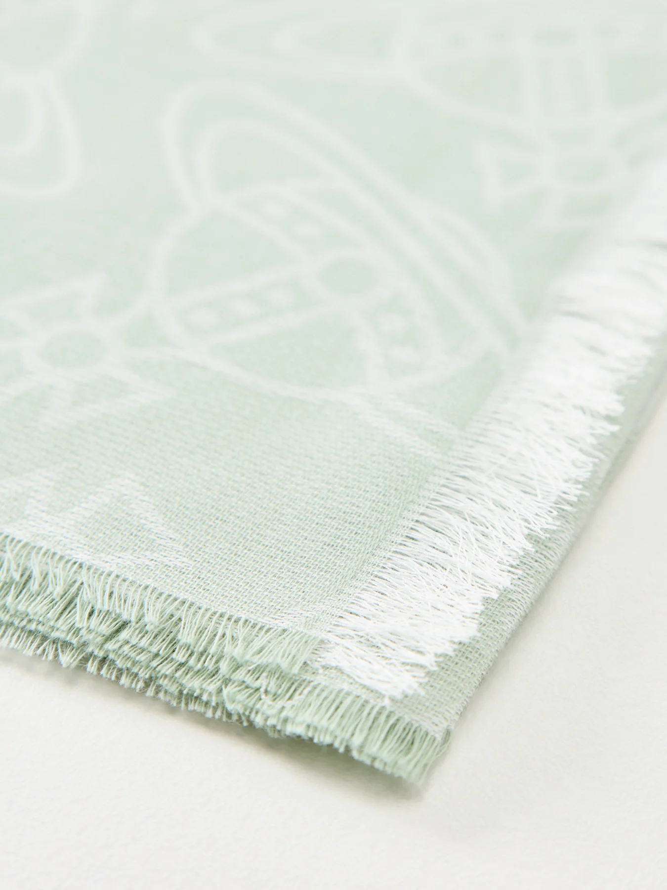 Graffiti Orb Scarf Light Green - Image 3