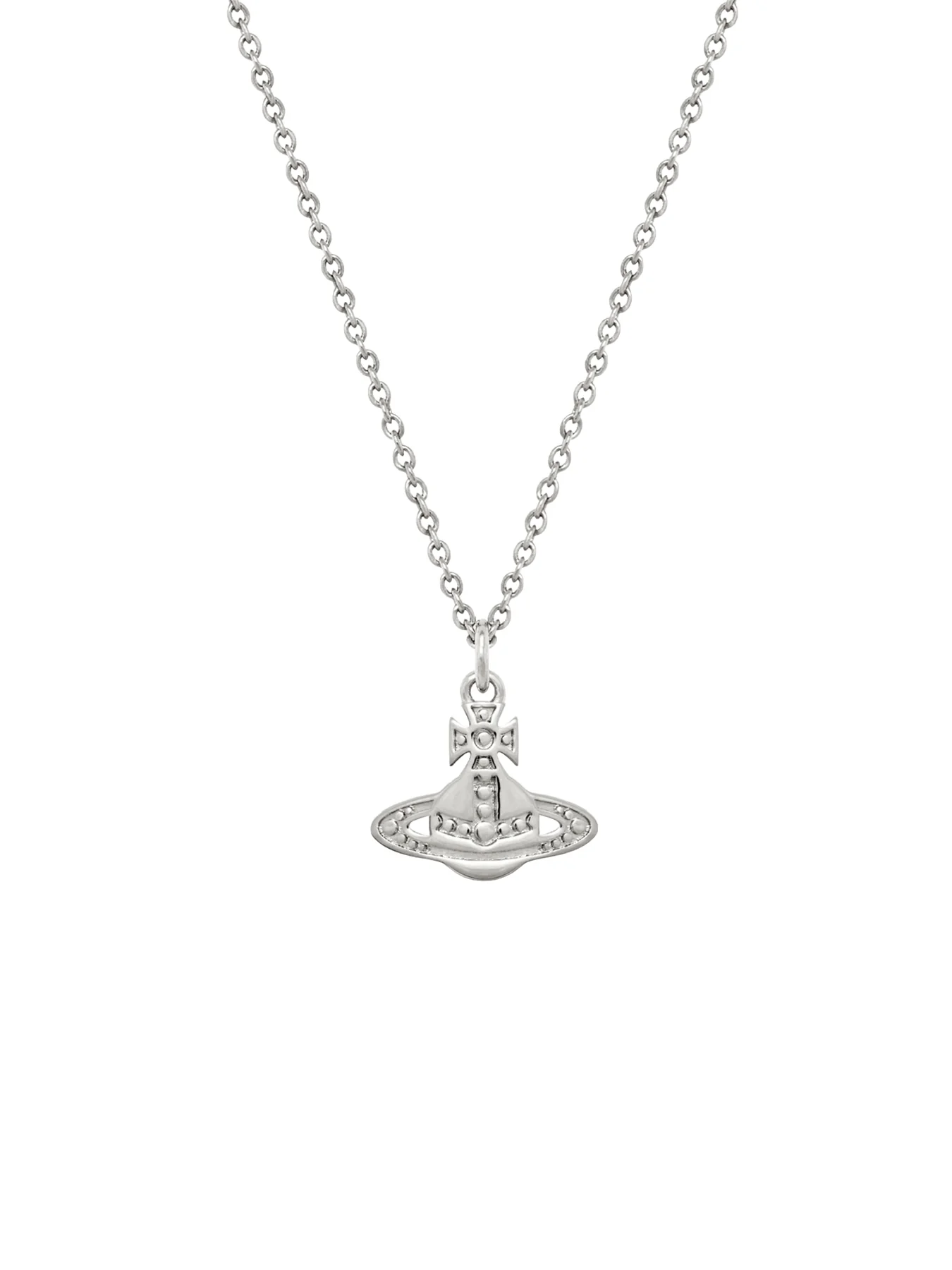 Signature Pendant Necklace Silver