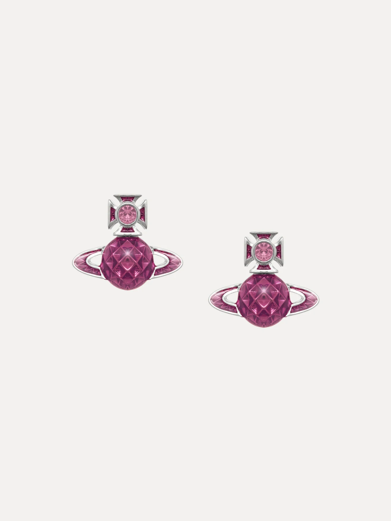 Mashita Bas Relief Crystal Earrings - Image 2
