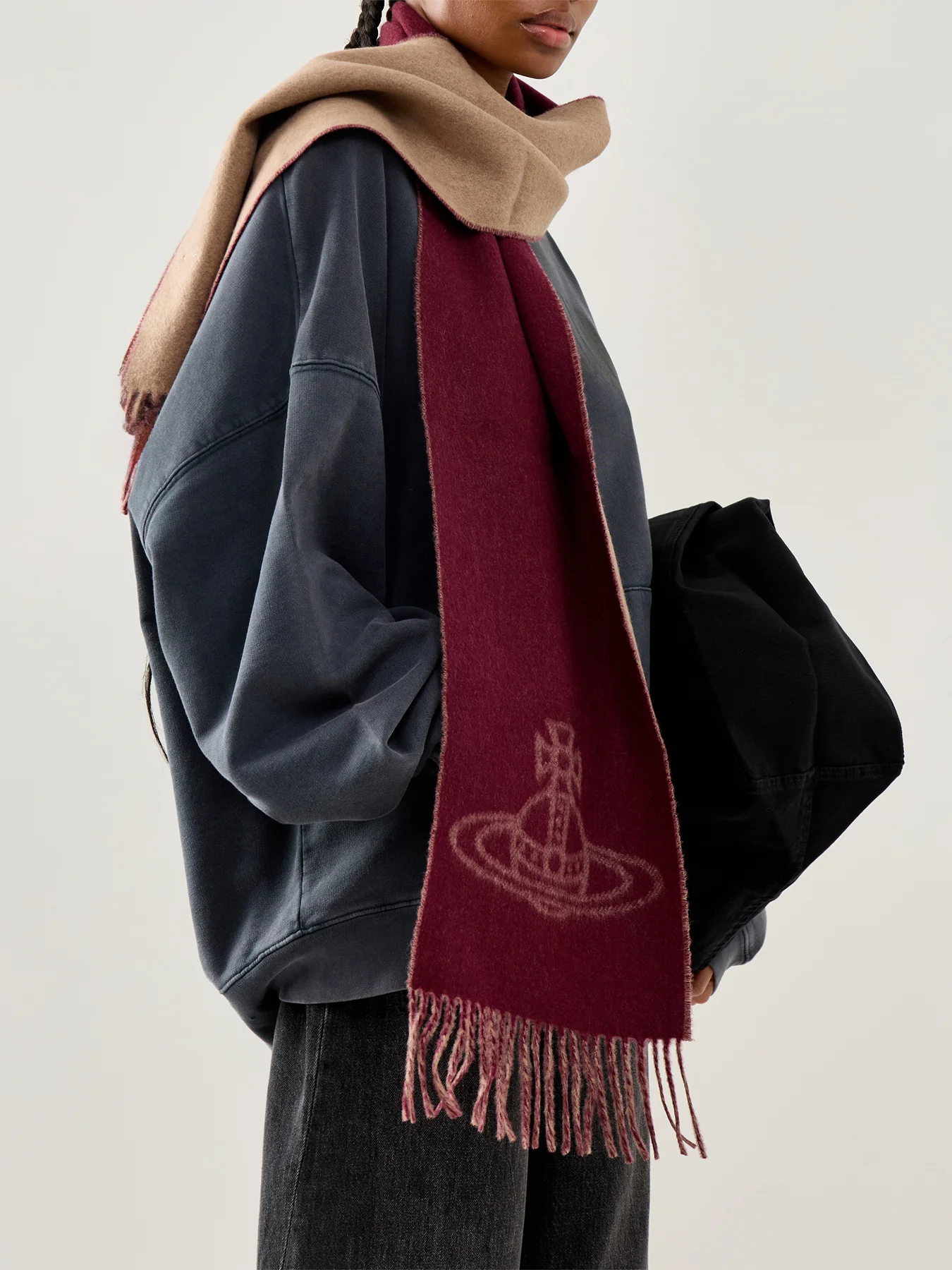 Orb Wool Scarf Camel - Image 2