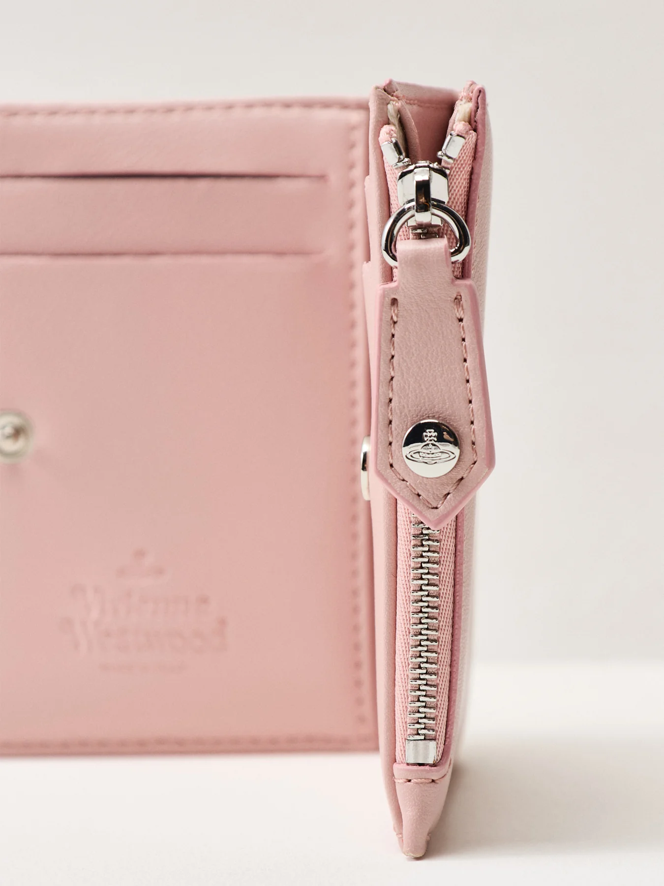 Slim Flap Wallet Pastel Pink - Image 3