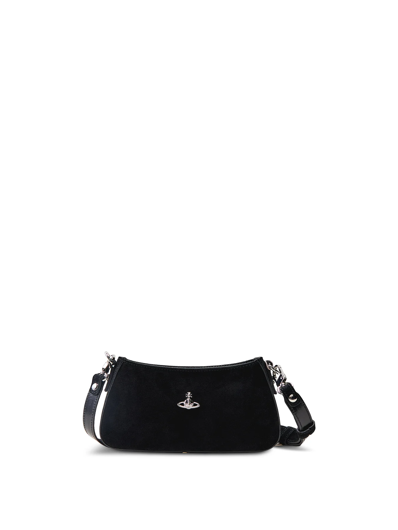 Tasha Shoulder Phone Bag Leather Black
