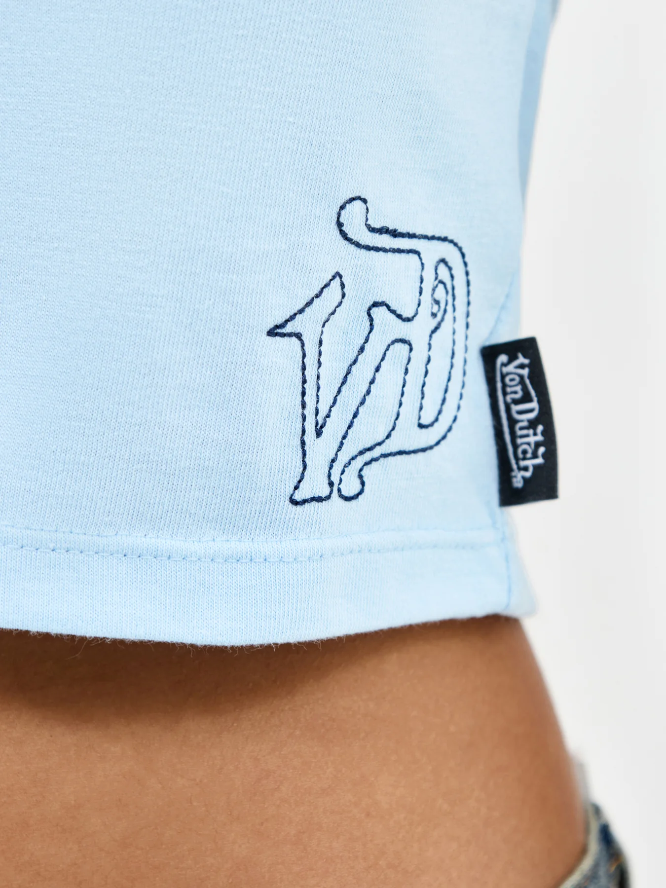 Contrast Vest Top Blue - Image 3