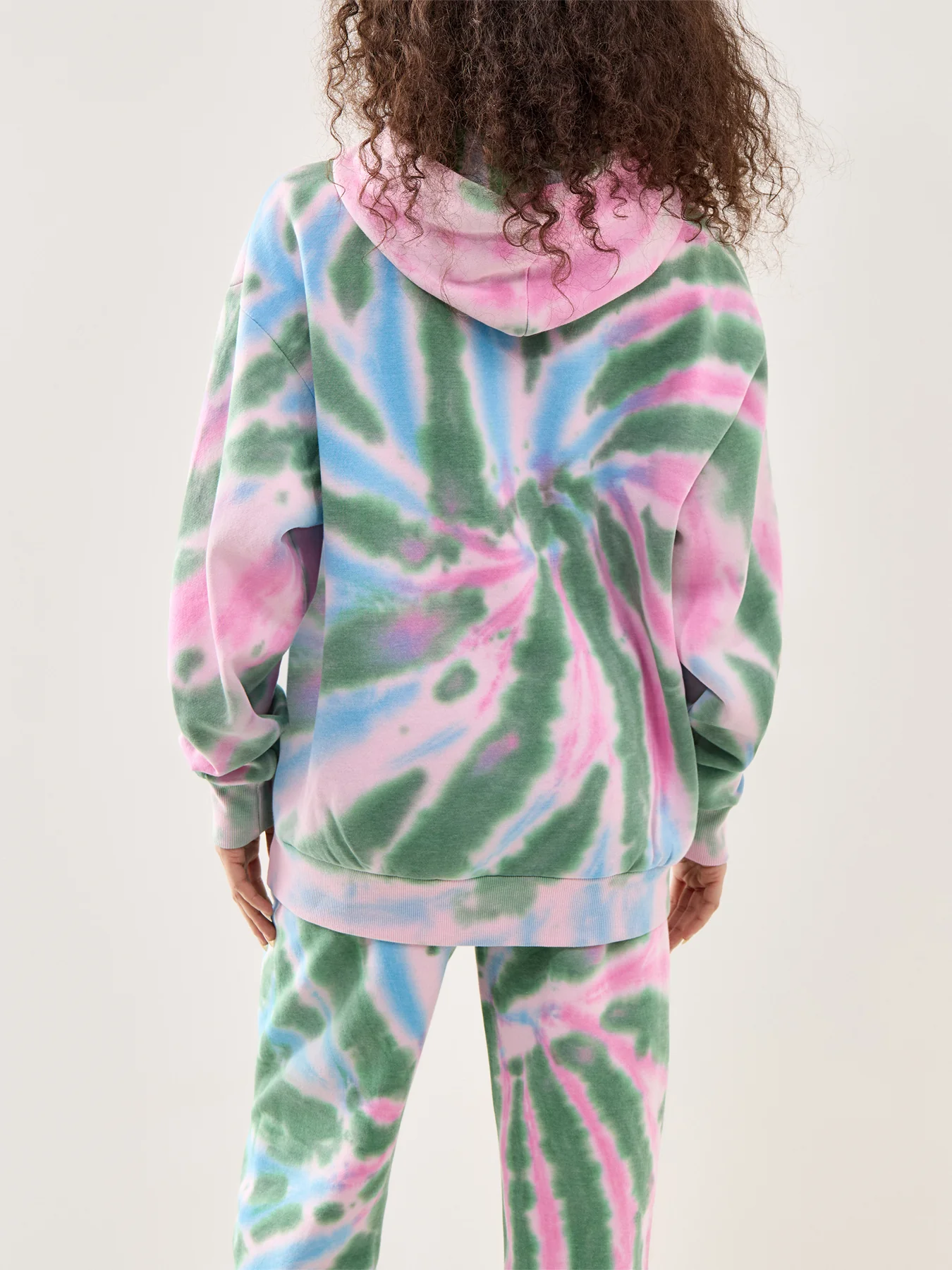 Tie-Dye Long-Sleeve Logo Hoodie Multi - Image 5