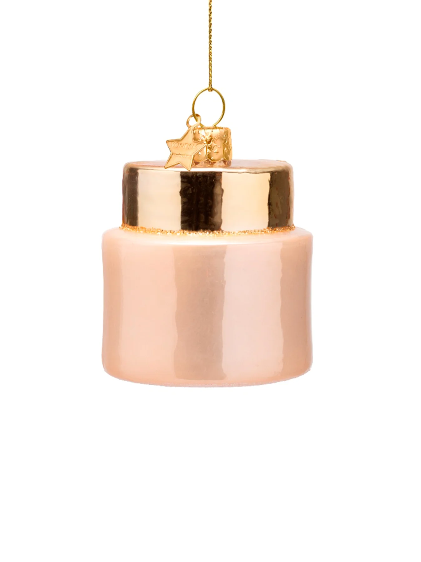 Pink Opal Anti Aging Cream Glass Christmas Hanging Decoration - Image 3