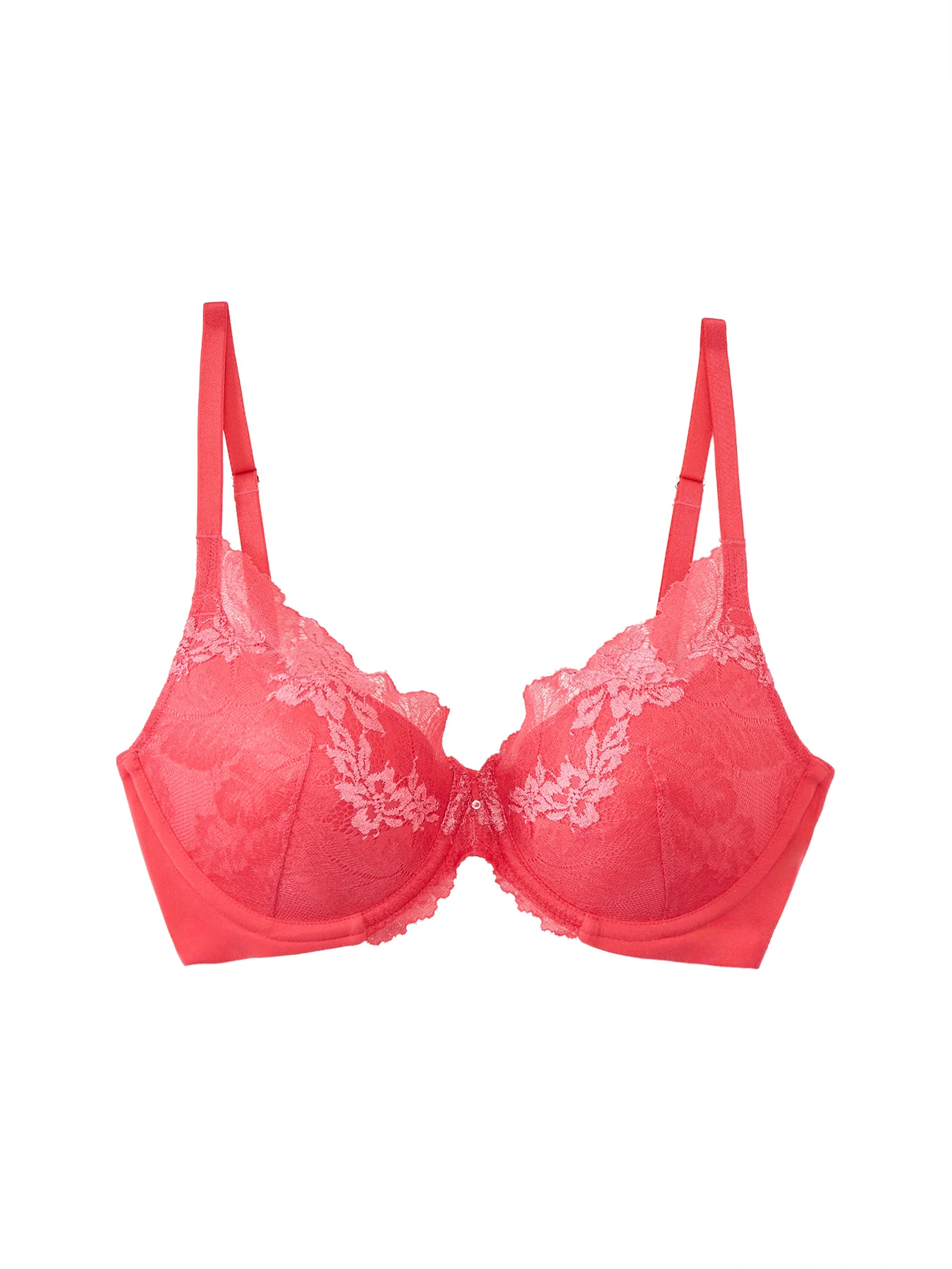 Most Divine Underwired Plunge Bra Pink