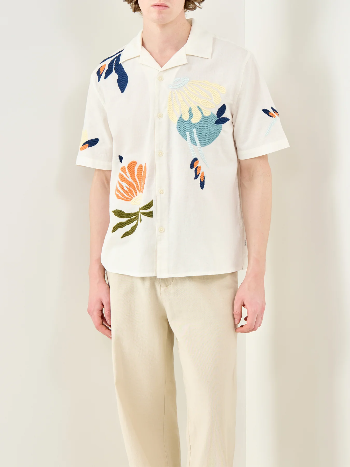 Floral Stitch Short Sleeve Shirt Multi - Image 4