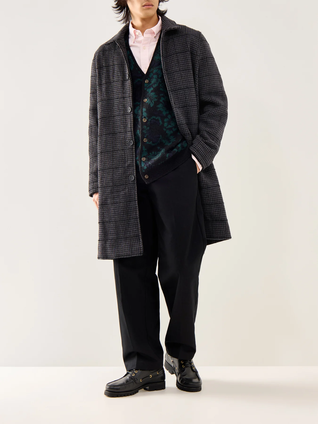 Stan Coat Navy Grey - Image 2