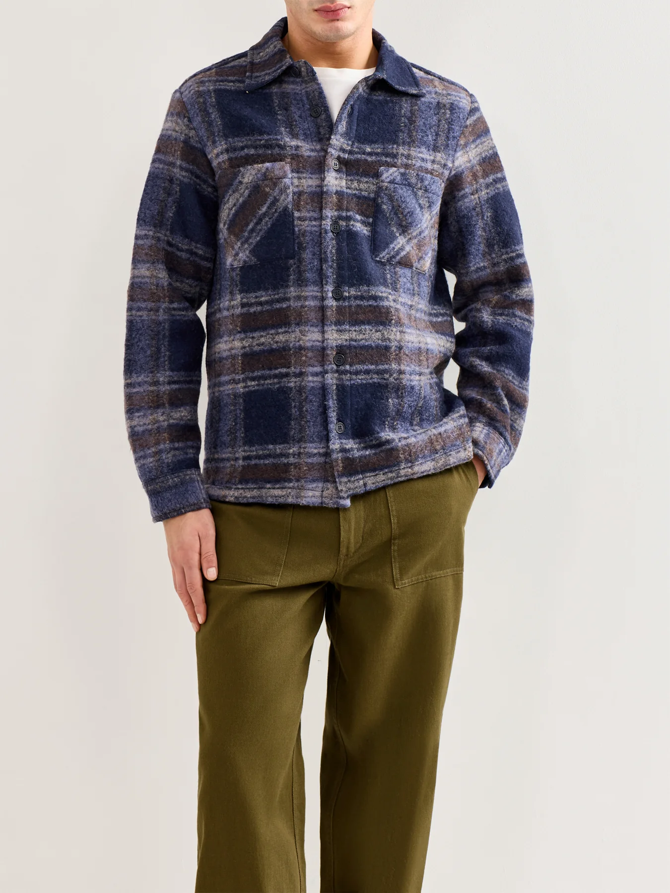 Whiting Overshirt Navy - Image 4